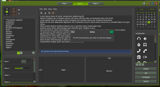 GTK3 with some other elements
